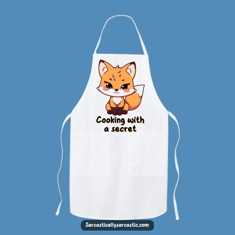 Funny Sly Fox Apron: Cook with Cunning Charms - A Hilarious Chef's Funny Gift