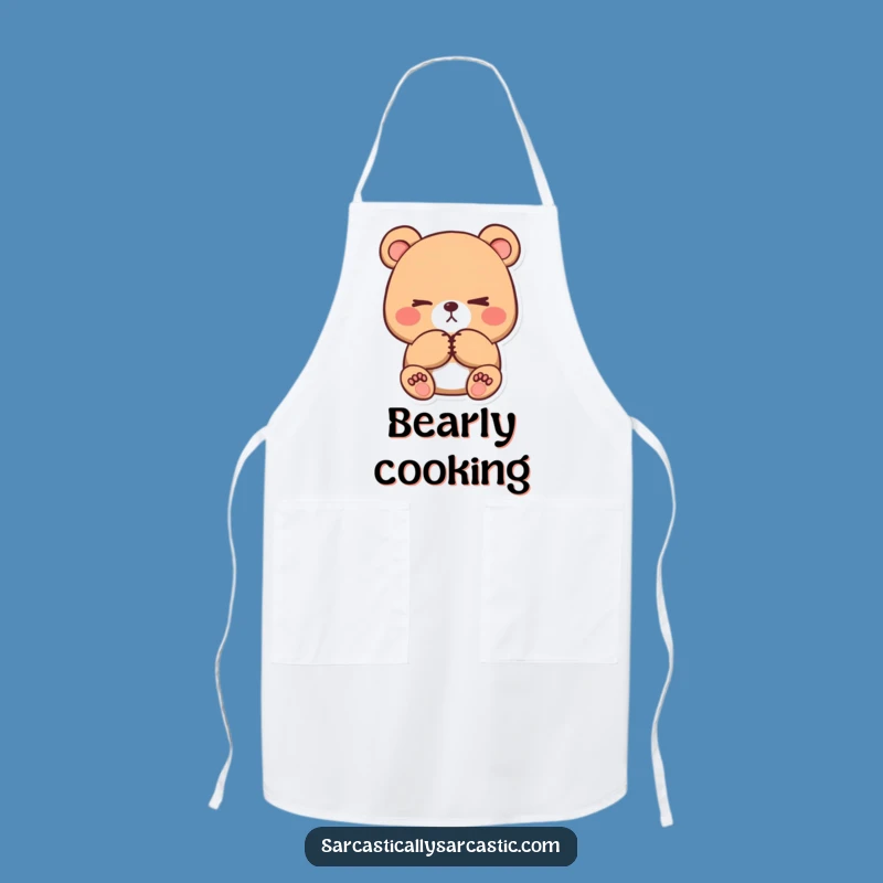 Funny Bear Apron: Cook with Sass and a Subtle Eye-Roll