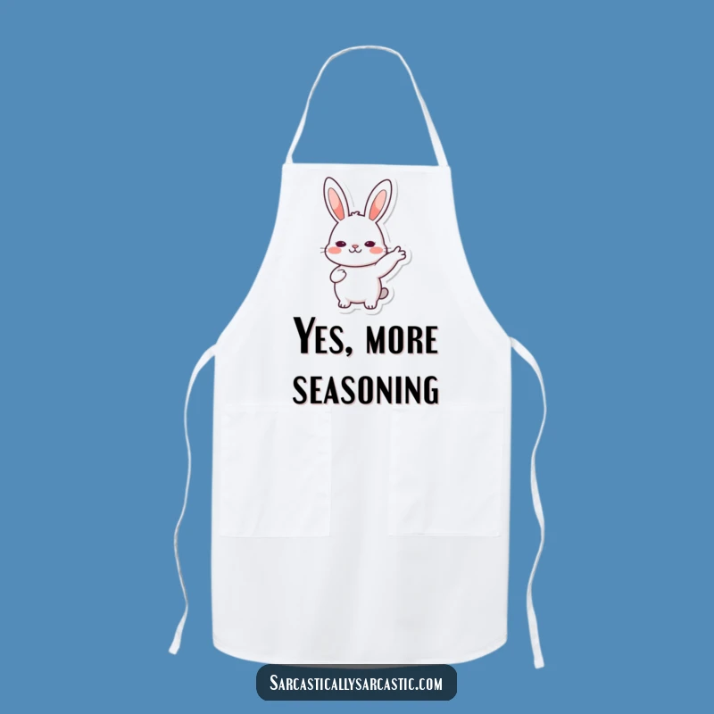 Funny Rabbit Nod Apron: Kawaii Character Cooking Agreement, Hilarious Funny Gift!