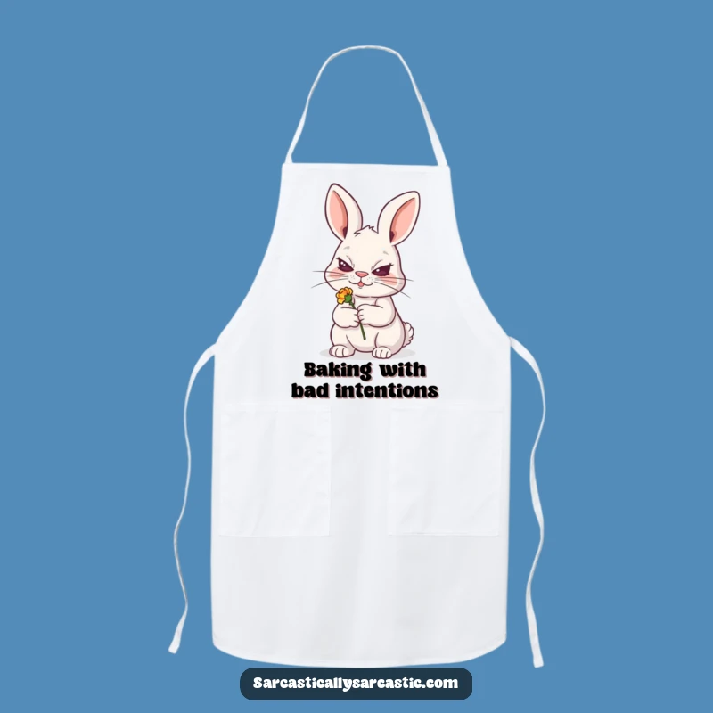 Funny Sly Rabbit Apron - Kitchen Mischief Maker - Perfect Funny Gift