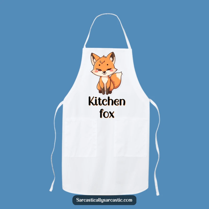 Funny Sly Fox Apron: Chef Character's Cleverness, a Kitchen Funny Gift