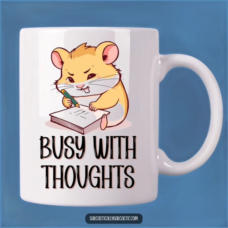 Funny Hamster Genius Mug: Capture Your Ideas with This Hilarious Scribble Gift!