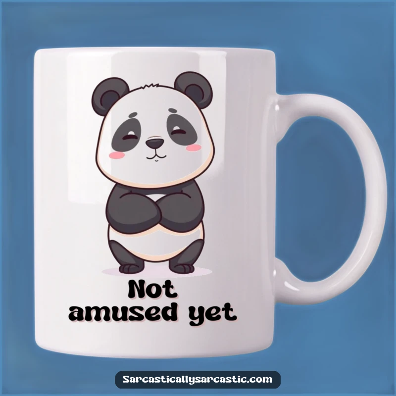 Funny Deadpan Panda Mug - Unimpressed Attitude - Perfect Funny Gift