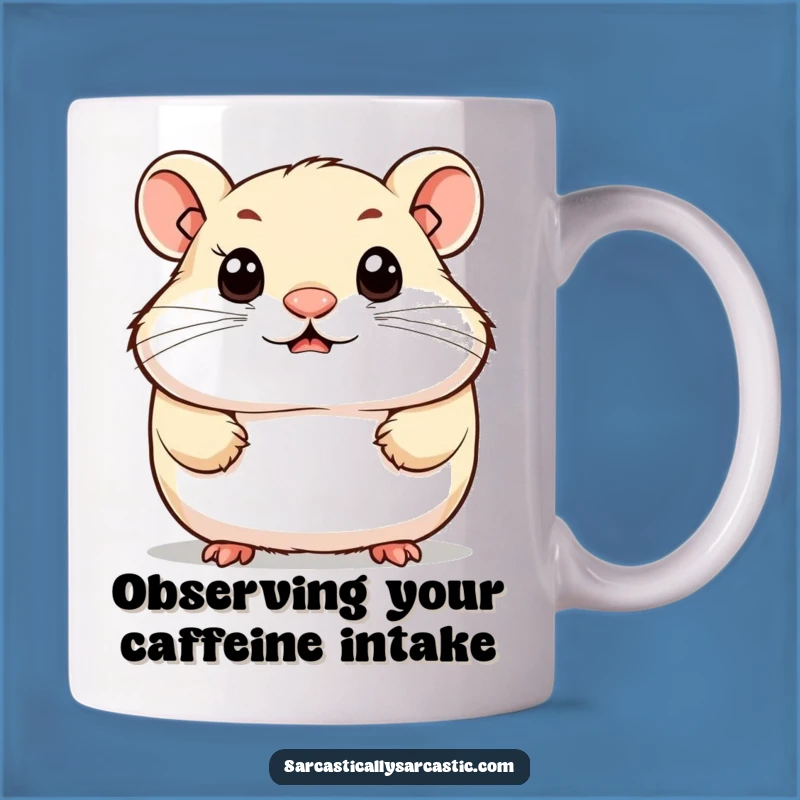 Funny Hamster Smirk Mug: Know-It-All Cuteness - Your Perfect Funny Companion Gift