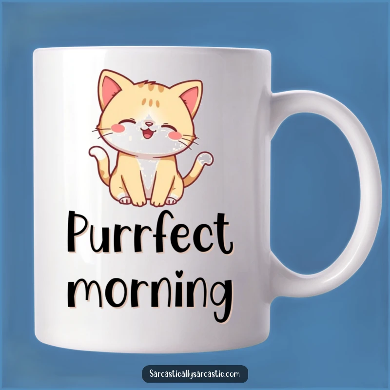 Funny Kawaii Cat Smirk Mug - Mischievous Pet Lover's Hilarious Gift