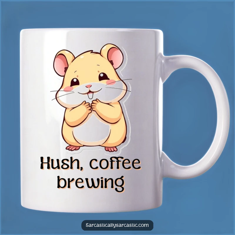 Funny Kawaii Hamster Mug: Stifled Smile Secret, Perfect Funny Gift for Hamster Lovers