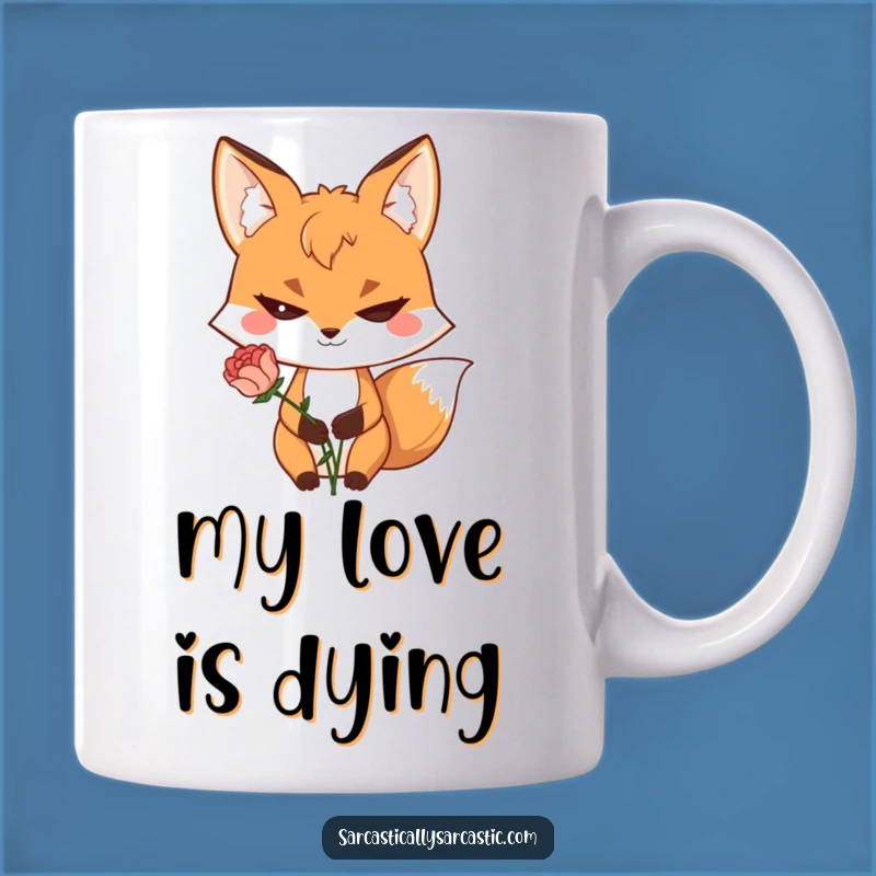 Funny Fox Flower Mug - A Sly Grin for Your Morning Coffee Gift
