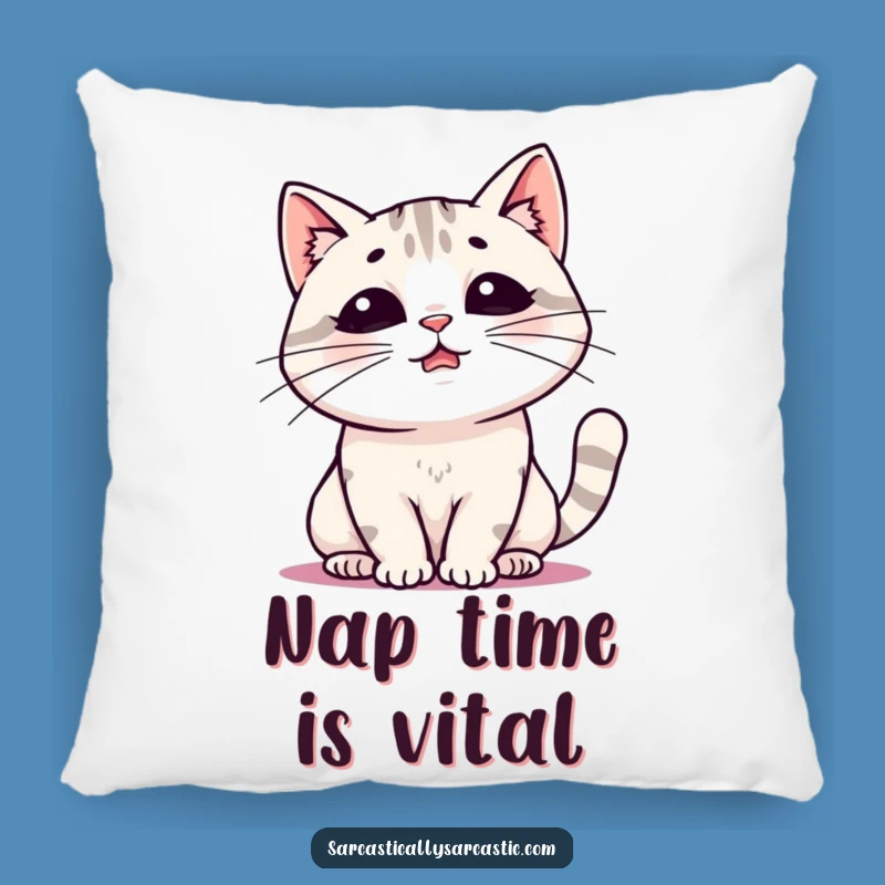 Funny Kawaii Cat Sigh Pillow: Cushy Comfort and Hilarious Decor
