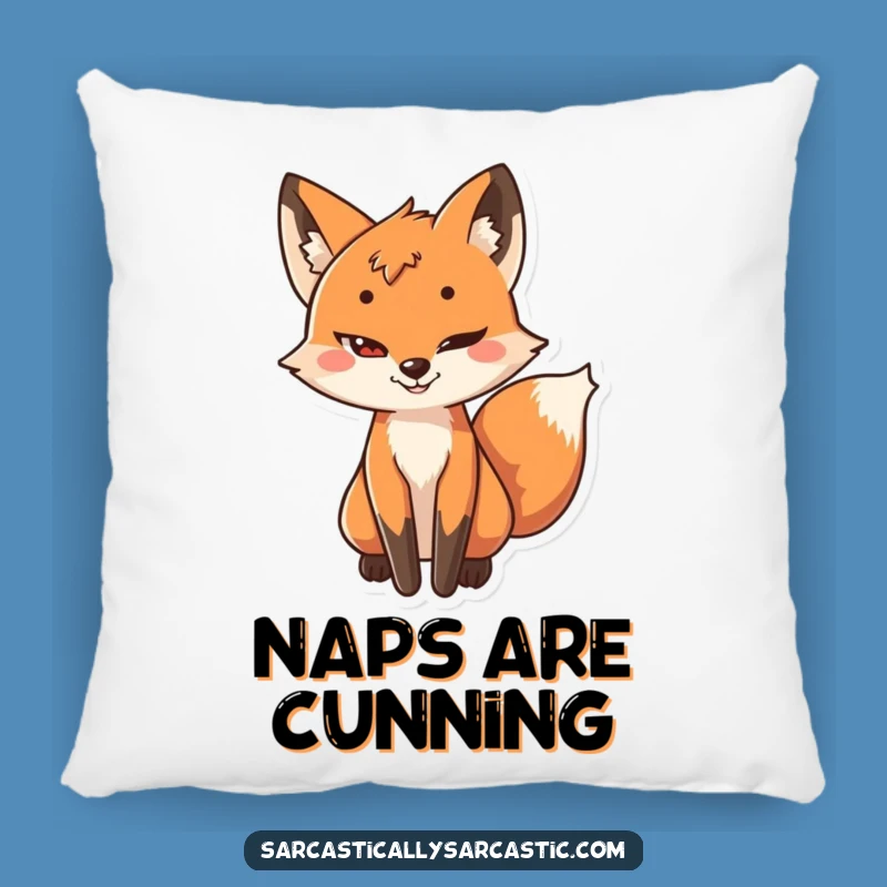 Funny Sly Fox Pillow: Cozy Character's Cunning, an Adorable Funny Gift