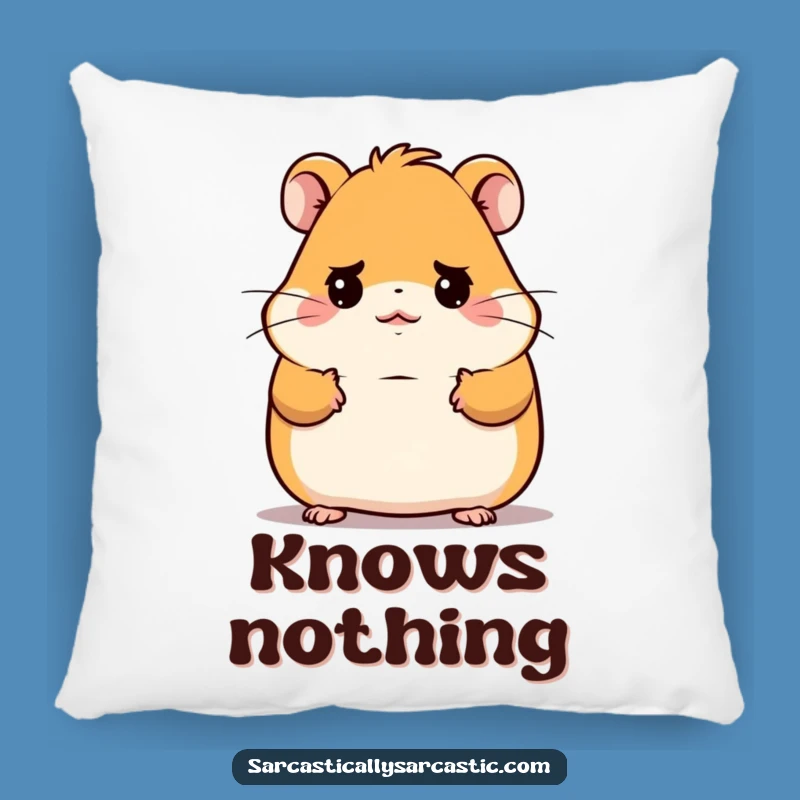 Funny Kawaii Hamster Pillow: Deadpan Shrug Comfort, Soft and Hilarious Funny Gift!