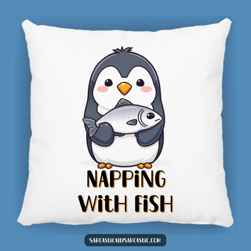 Funny Penguin Fish Pillow: Comfy, Cool, and Hilarious