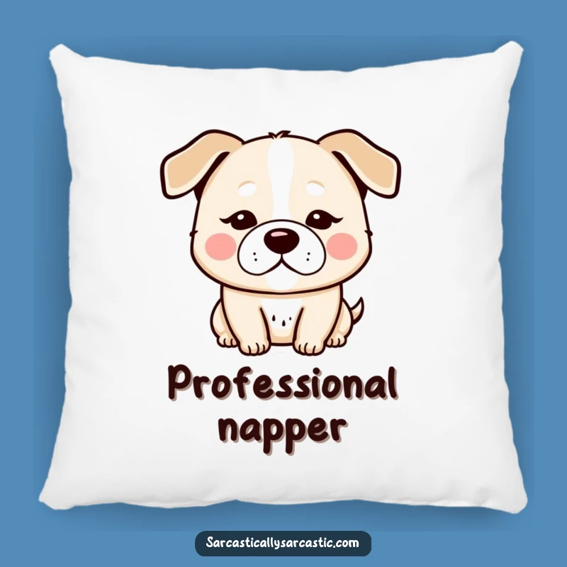 Funny Kawaii Dog Pillow: Cozy Deadpan Comfort, Perfect Gift