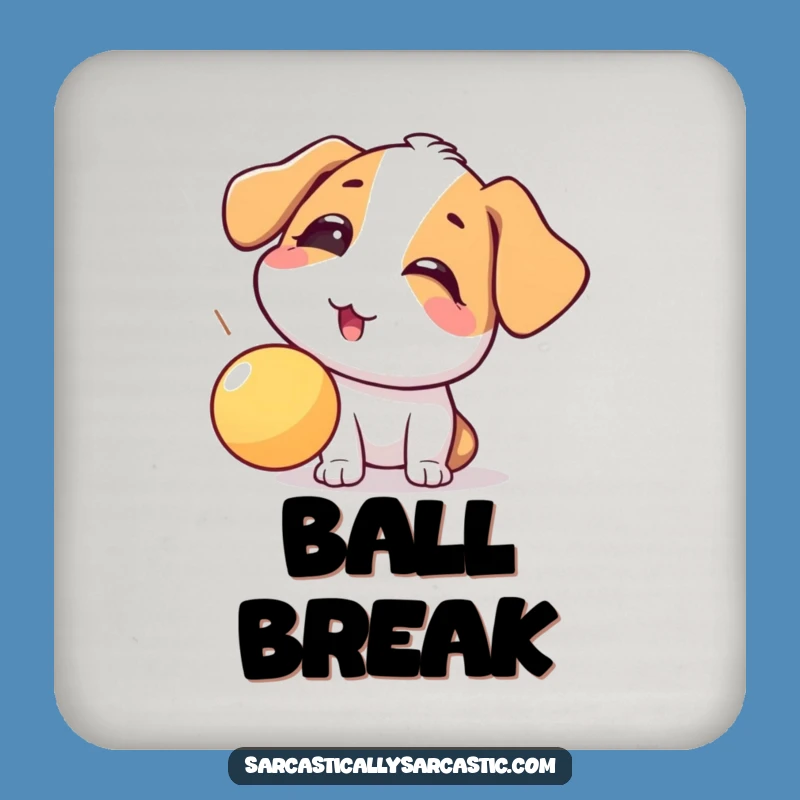 Funny Dog Eye Roll Coaster - Playful Pup Drink Mat for Dog Lovers