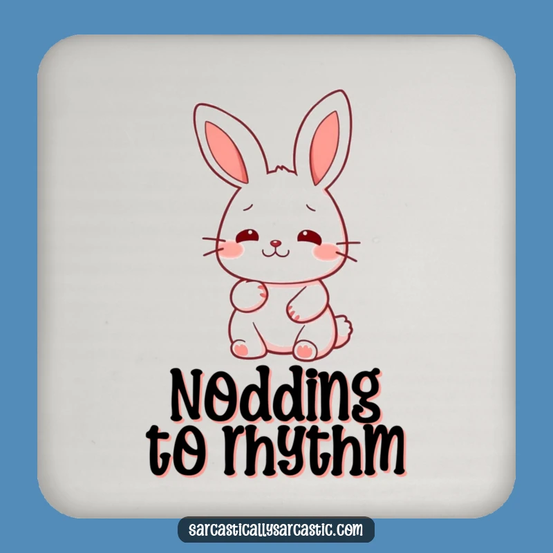 Funny Kawaii Rabbit Nod Coaster: Wise Style Protection, Gift
