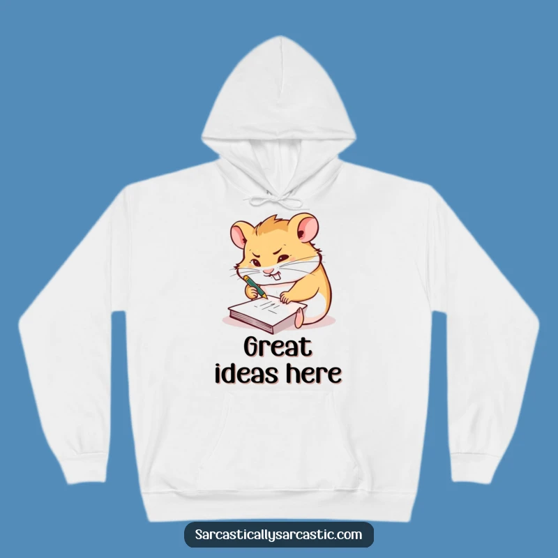 Funny Busy Hamster Hoodie: Stay Cozy While You Conquer Your To-Do List!