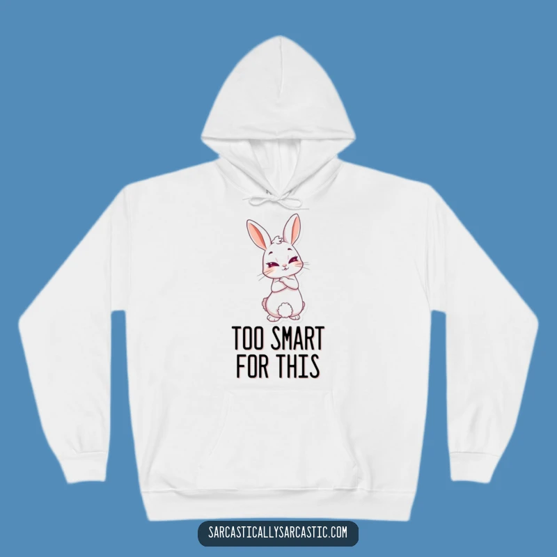 Funny Knowing Rabbit Hoodie - Sly Character Comfort, Ultimate Funny Gift