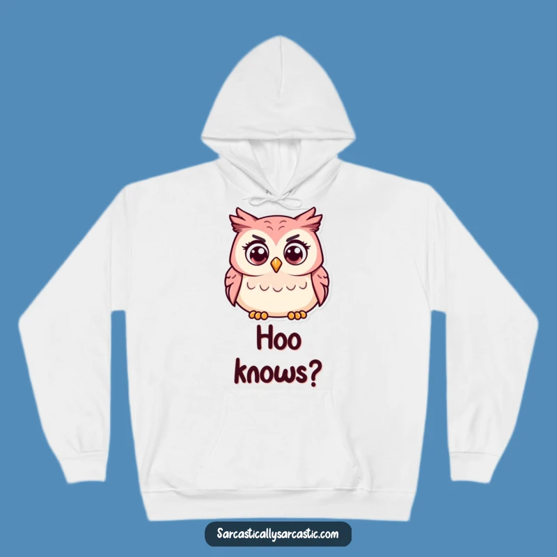 Funny Owl Hoodie - Cozy Curious Head Tilt Sweatshirt Gift