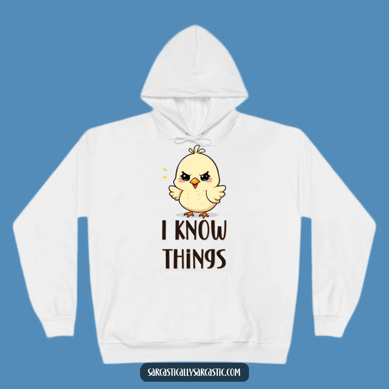 Funny Sarcastic Bird Hoodie - Cozy Witty Chirp Sweatshirt, Great Gift