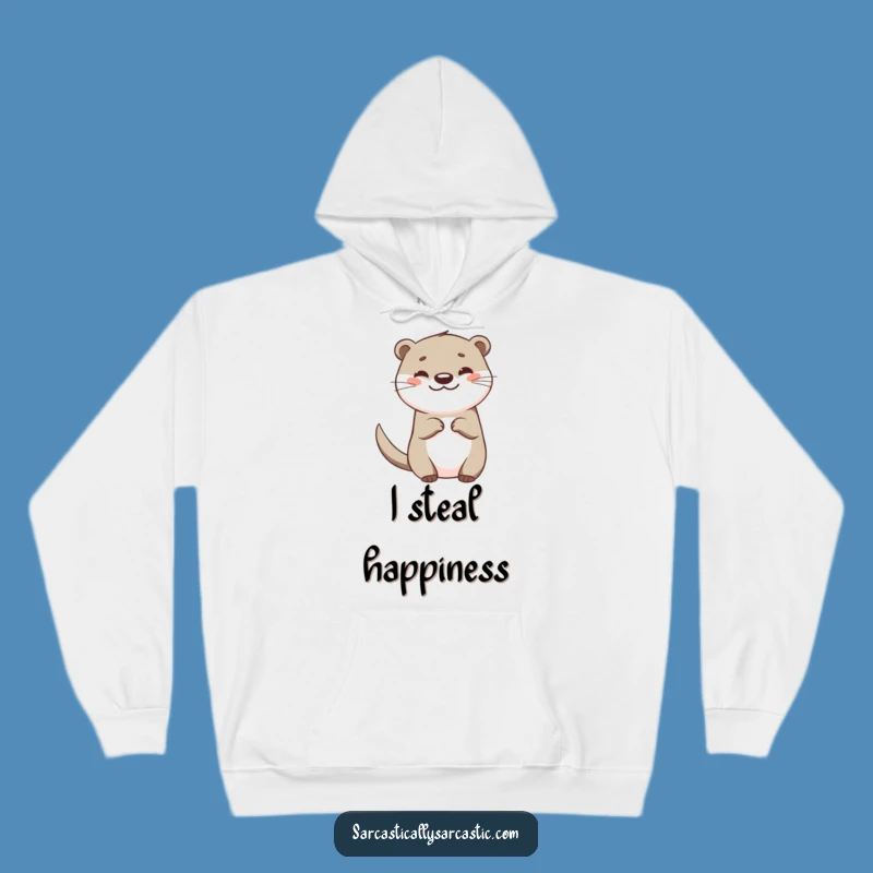 Funny Otter Hoodie: Cozy Happy Creature, Ultimate Comfort Gift!