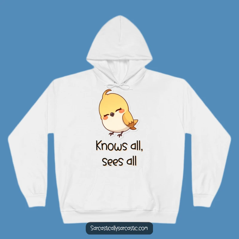 Funny Bird Hoodie: Cozy Head Cock Smirk Character, Ultimate Humorous Gift