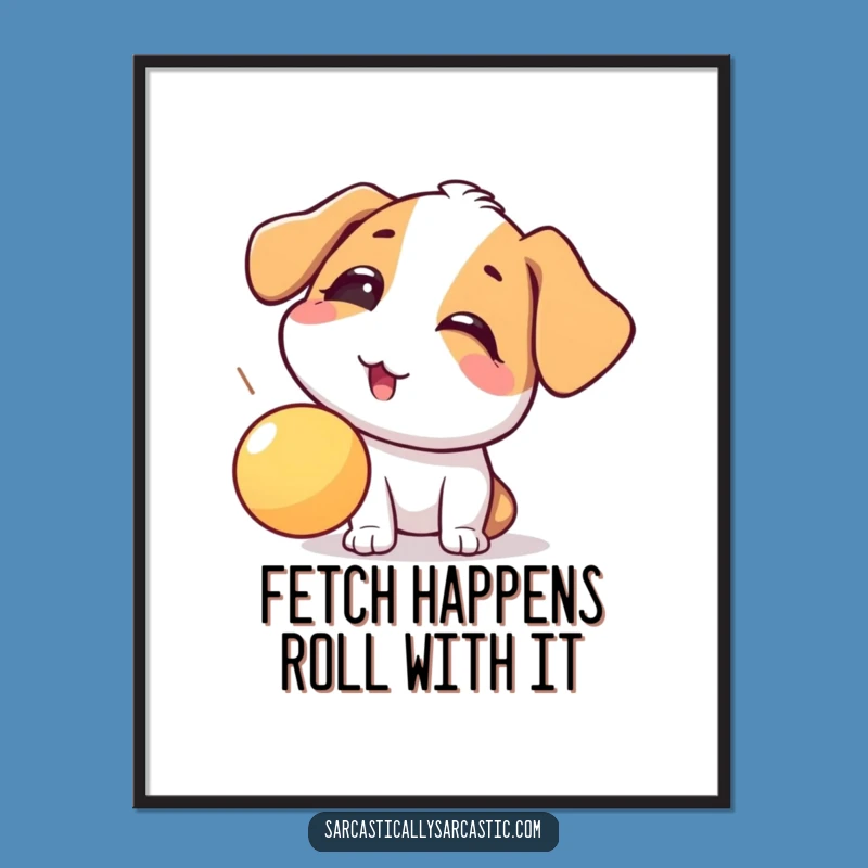 Free Printable Wall Art: Eye-Rolling Dog, Hilarious Downloadable Art!