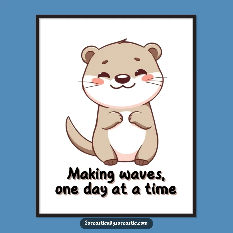 Free Printable Otter Wall Art: Playful Downloadable Decor for a Joyful Space!