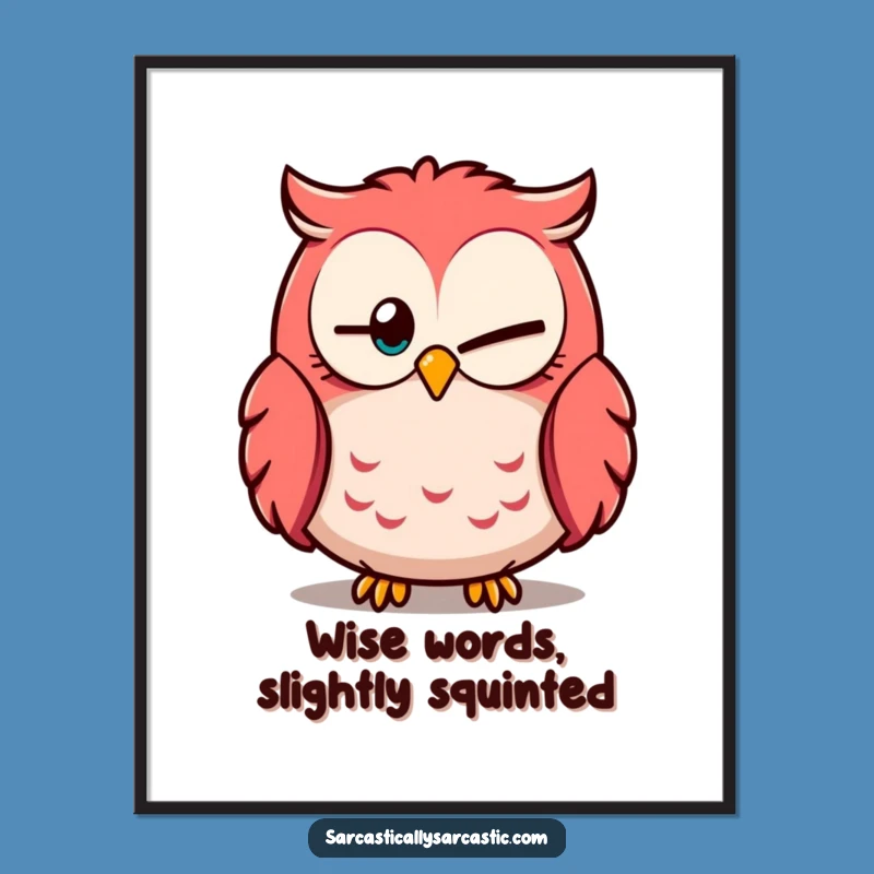 Free Printable Wall Art: Owl's Knowing Glance for Whimsical Decor