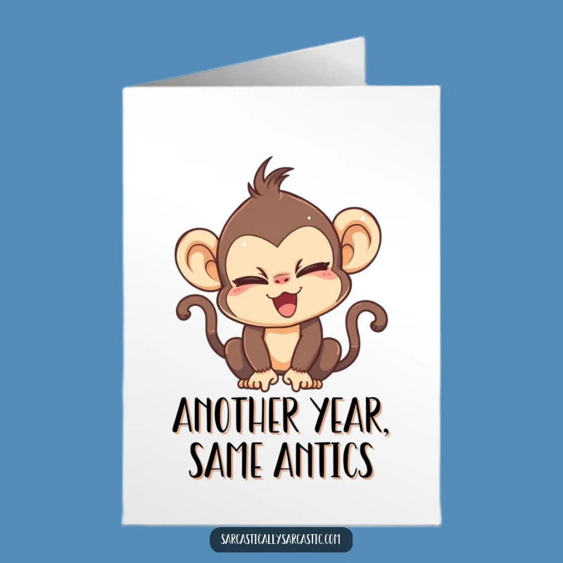 Give them a birthday card that says it all, with a twist of humor! This Free Printable monkey is perfect for printing at home.