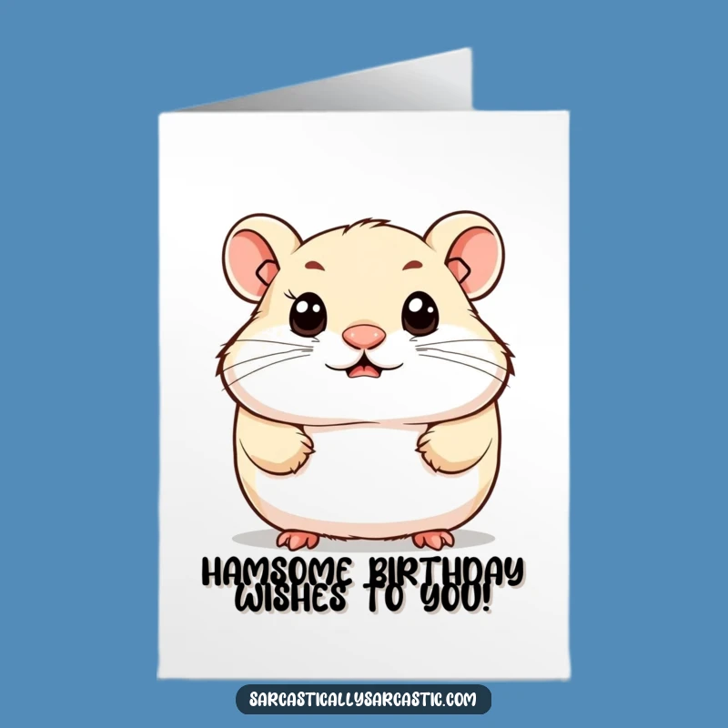 Free Printable Hamster Birthday Card: Cute & Knowing Downloadable Gift