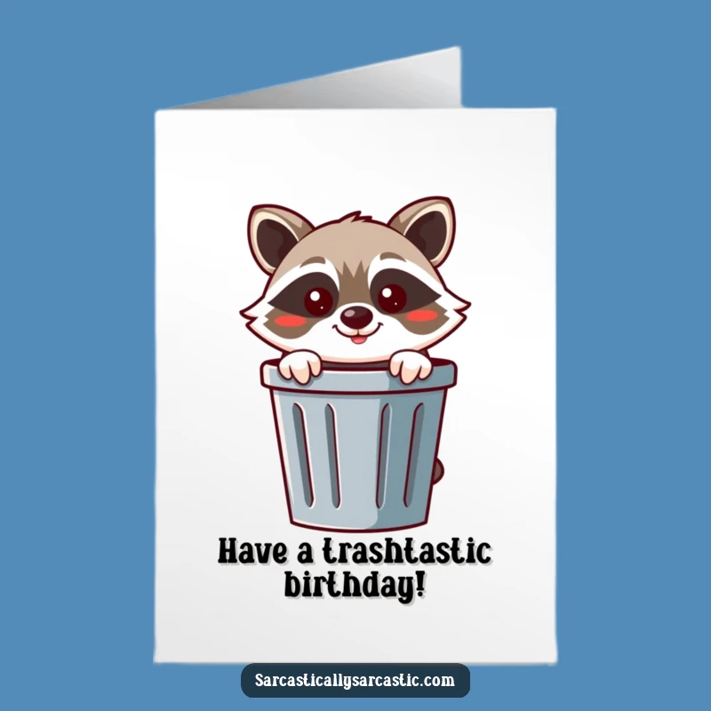 Free Printable Raccoon Birthday Card: Cheeky Downloadable Gift for a Trash-tastic Party!