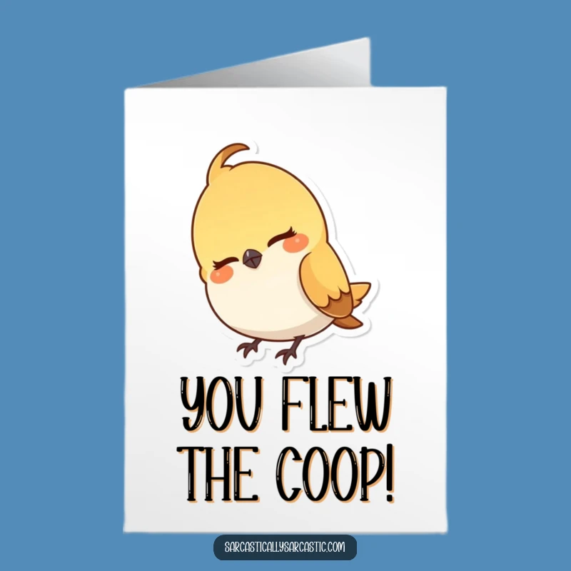 Free Printable Bird Congrats Card: Humorous Downloadable Greeting for VIPs