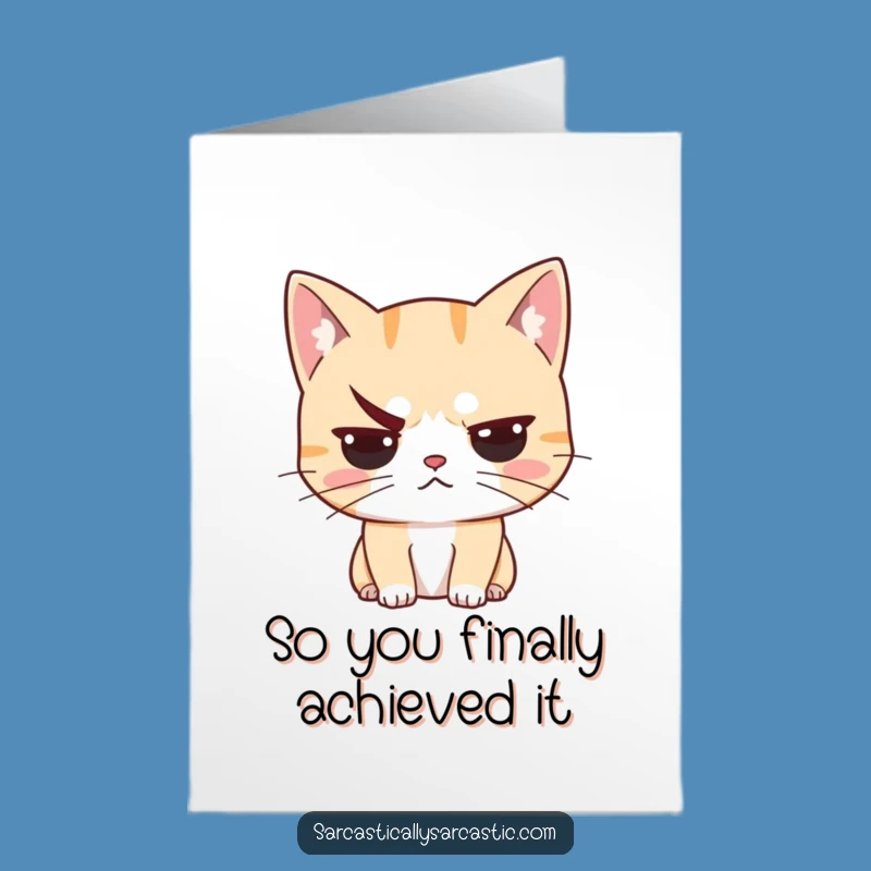 Congratulate them with our Free Printable card, featuring a famously unimpressed cat. Easy to Print at Home for a witty message.