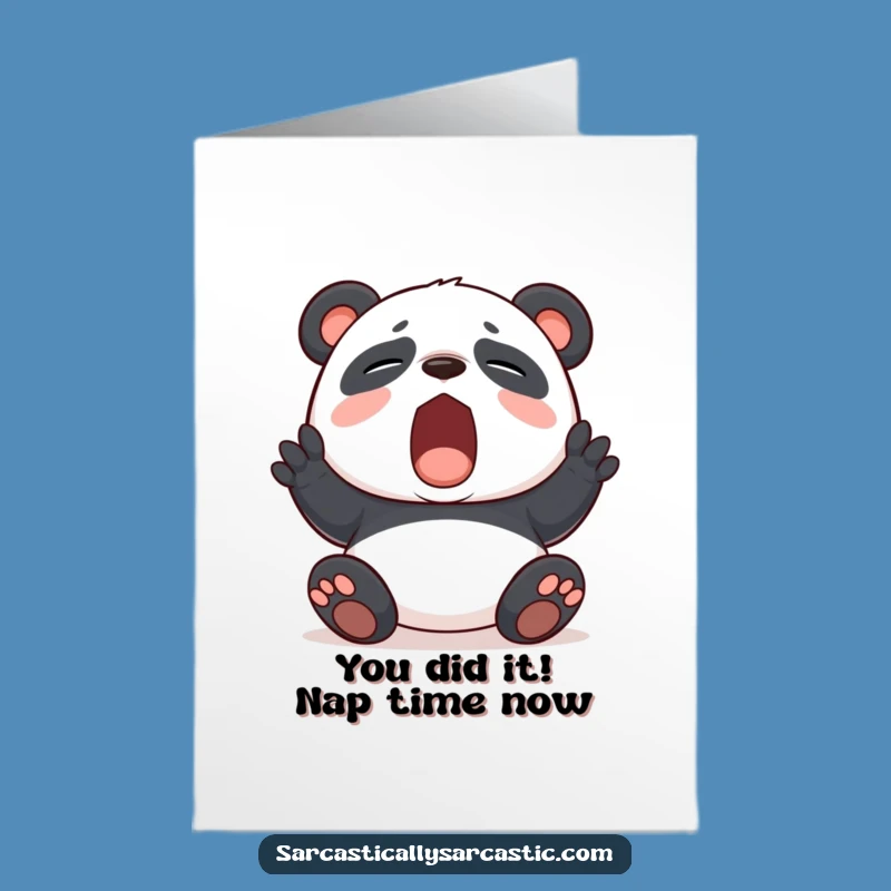 Free Printable Bored Panda Congratulations Card: LOL Downloadable for Any Achievement