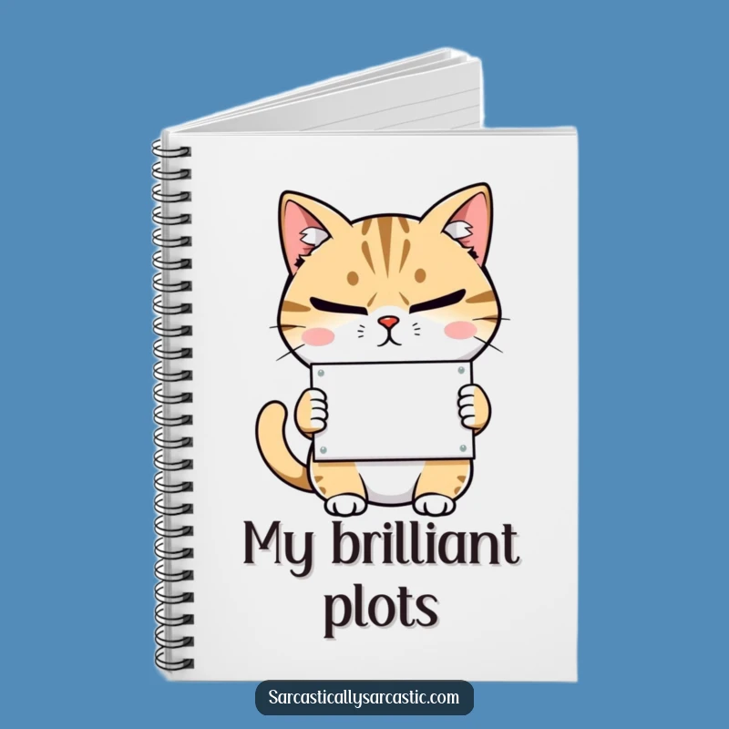 Funny Cat Sarcasm Notebook: Witty Feline Journal, Perfect Humorous Gift