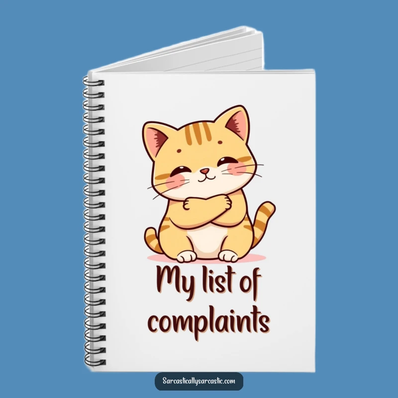 Funny Kawaii Cat Pout Notebook: Jot Down Your Sass