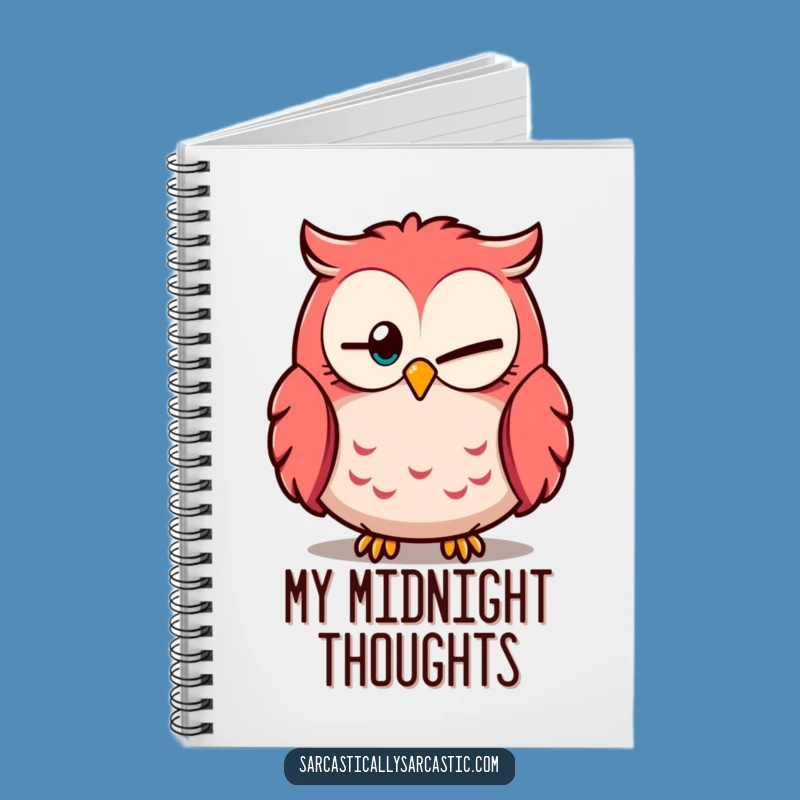 Funny Owl Knowingly Close Eye Notebook: Hilarious Gift for Wise Writers