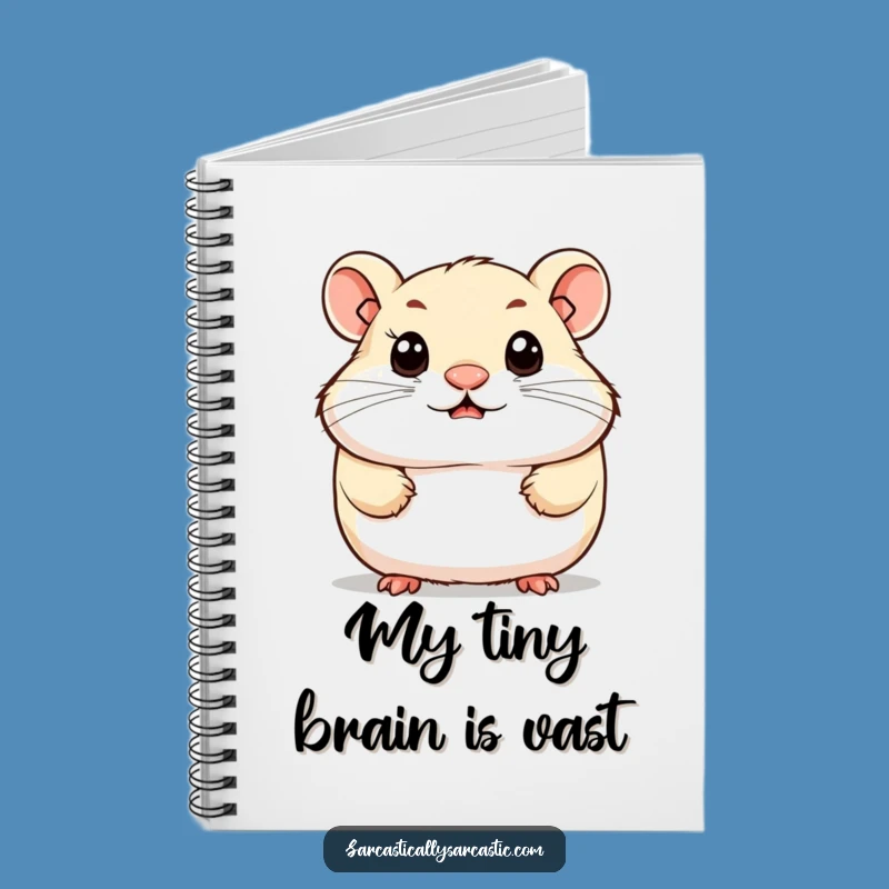Funny Hamster Smirk Notebook: Jot Down Smart Ideas - A Cute Funny Journal Gift