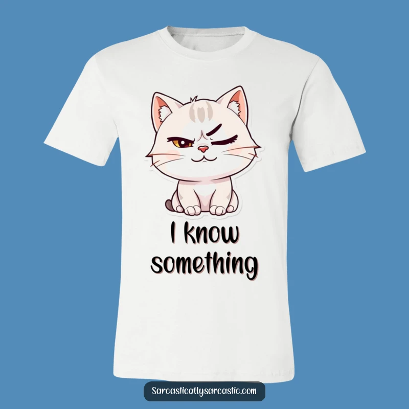 Funny Cat Smirk T-Shirt: Wear Your Attitude with Feline Charm