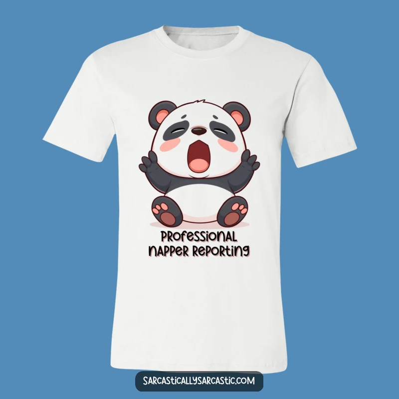 Show the world you're over it with this funny panda t-shirt. Comfortably express your feigned ennui.