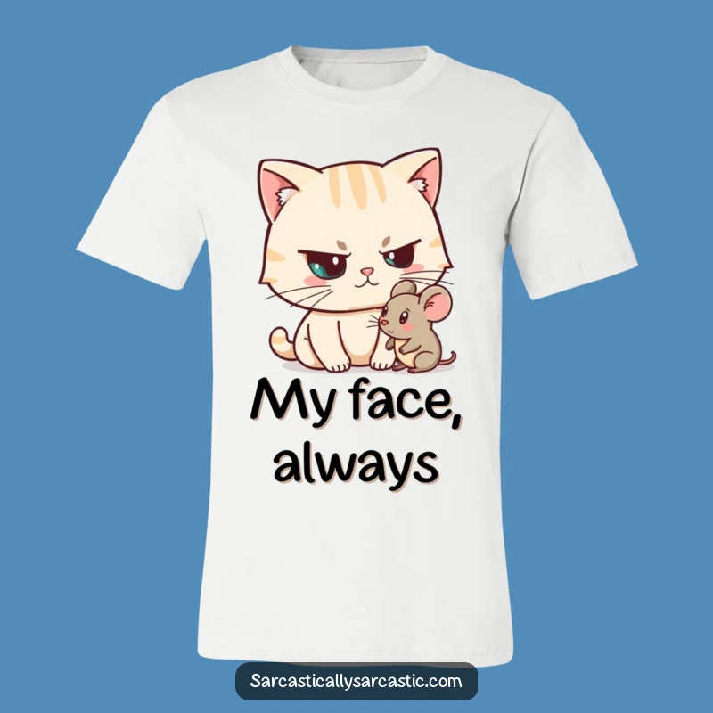 Funny Unimpressed Cat T-Shirt - Sarcastic Feline Tee Gift for Cat Owners