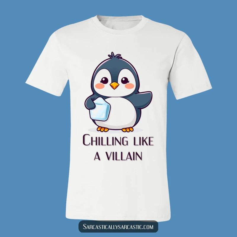 Kawaii Penguin Ice Cube T-Shirt, Cool & Cute Funny Gift