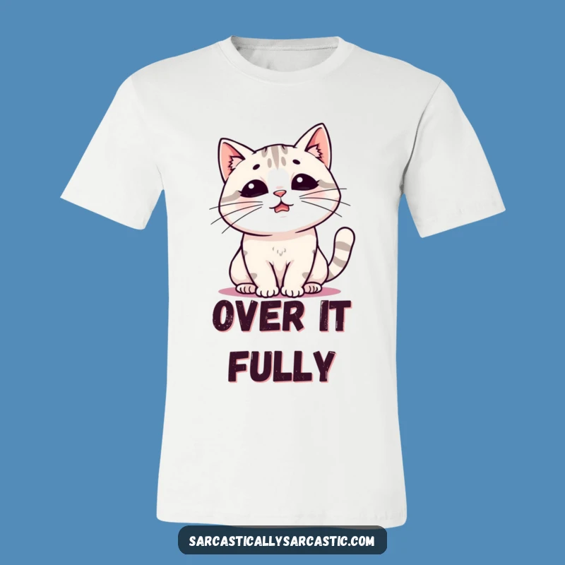Funny Kawaii Cat Sigh T-Shirt: Hilarious Cat Tee for a Good Laugh
