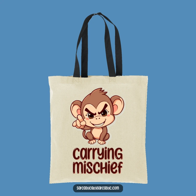 Funny Monkey Tote Bag: Hilarious & Practical for Playful Hauls