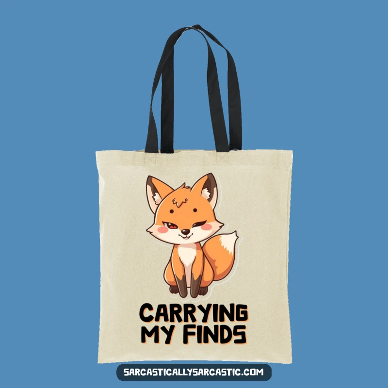 Funny Sly Fox Tote Bag: Practical Character's Cunning, a Handy Funny Gift